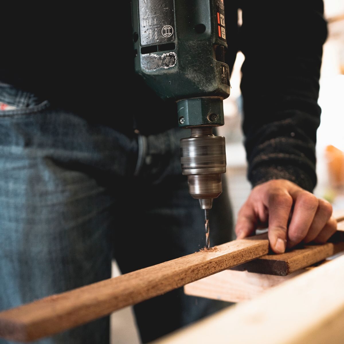 Woodworking in the Halden workshop